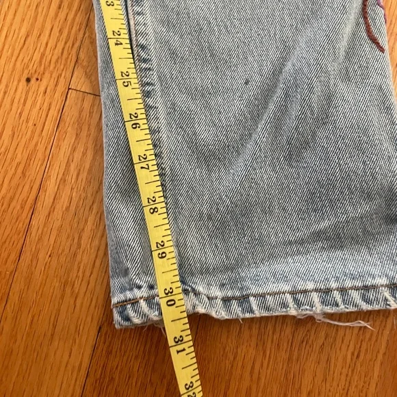 Rare Distressed custom embroidery vintage Levi 501 29x32 - Picture 8 of 13